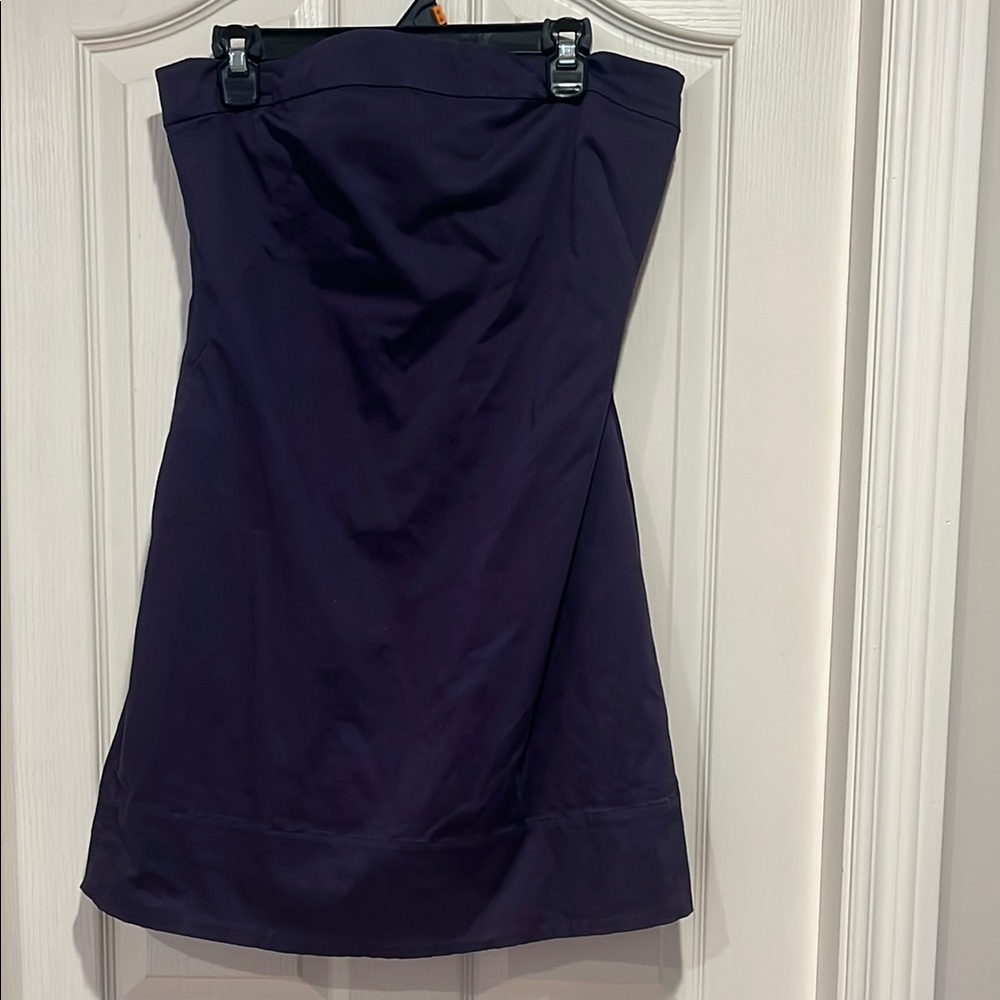 Jacob Connection Strapless Dress in Deep Purple, size 13/14